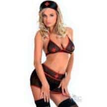 Костюм медсестры Soft Line Sharon M/L, черный. Нет в наличии Костюм медсестры Soft Line Sharon M/L, черный