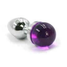 Анальная пробка из алюминия Kanikule, фиолетовая