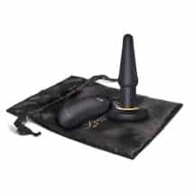 Анальная пробка Fredericks Of Hollywood с выносным пультом, чёрная Анальная пробка Fredericks Of Hollywood с выносным пультом, чёрная