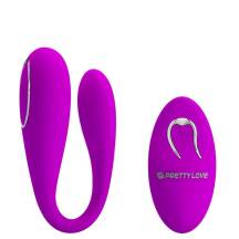 Вибратор для пар Pretty Love Algernon с пультом ДУ, фуксия Вибратор для пар Pretty Love Algernon с пультом ДУ, фуксия