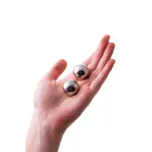 Металлические вагинальные шарики Toyfa Metal 2.5 см, серебристые