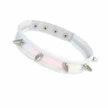 Ошейник Sitabella белый,кожа. Нет в наличии Ошейник Sitabella белый,кожа