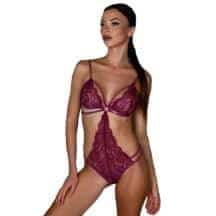 Боди открытое Amor El Abel L/XL, бордовое Боди открытое Amor El Abel L/XL, бордовое