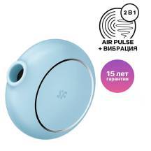 Вакуумный стимулятор клитора с вибрацией Satisfyer Pro To Go 3, голубой Вакуумный стимулятор клитора с вибрацией Satisfyer Pro To Go 3, голубой