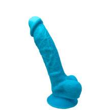 Фаллоимитатор с мошонкой Adrien Lastic SileXD Model 1 17.6 см, голубой