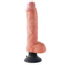 Вибратор PipeDream King Cock 10 Vibrating Cock with Balls 26 см, телесный Вибратор PipeDream King Cock 10 Vibrating Cock with Balls 26 см, телесный