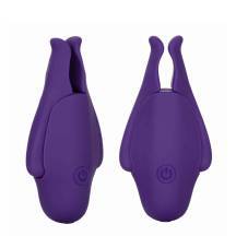 Виброзажимы для сосков CalExotics Nipple Play Rechargeable Nipplettes, фиолетовые