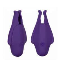 Виброзажимы для сосков CalExotics Nipple Play Rechargeable Nipplettes, фиолетовые Виброзажимы для сосков CalExotics Nipple Play Rechargeable Nipplettes, фиолетовые