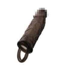 Насадка на член Toyfa XLover для увеличения размера с кольцом на мошонку, черная