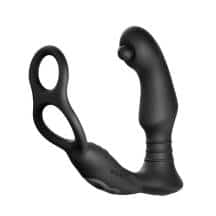 Вибромассажер простаты с ротацией Nexus Simul8 Orbit Edition с эрекционным кольцом, чёрный