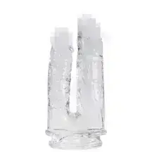 Фаллоимитатор двойной Adrien Lastic Alive Imperium 19 и 17 см, бесцветный