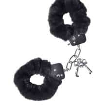 Наручники меховые Toyfa Theatre, черные