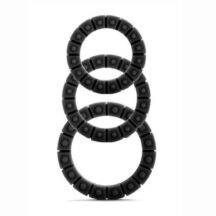 Набор эрекционных колец Silicone Love Wheel 3 sizes, черный