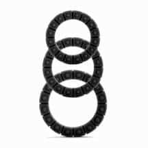 Набор эрекционных колец Silicone Love Wheel 3 sizes, черный