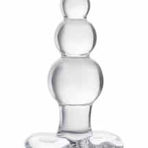 Анальная ёлочка Sexus Glass стеклянная, бесцветная