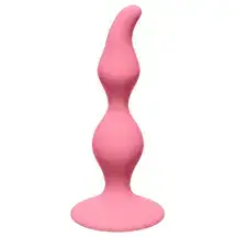 Анальная пробка Lola Games First Time Curved Anal Plug, розовая
