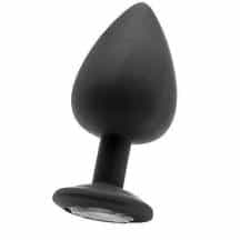 Анальная пробка с кристаллом Diamond Butt Plug Extra Large Shots