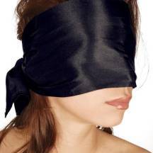 Широкая повязка на глаза Bad Kitty Bondage Scarf, черный