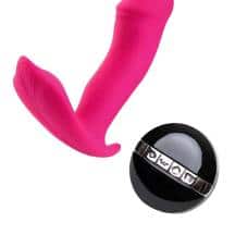 Вибратор для точки G и стимуляции клитора JOS Tilly с голосовым управлением, нагревом и имитацией фингеринга, розовый