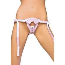 Трусики из патентованной кожи для страпона Lux Fetish, розовые. Нет в наличии Трусики из патентованной кожи для страпона Lux Fetish, розовые