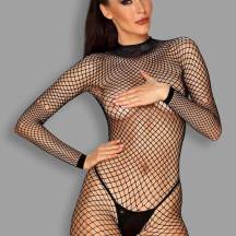 Боди Obsessive N 121 bodystocking, Чёрный, S/M/L