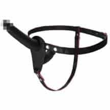 Страпон с вагинальной стимуляцией Toyfa Black&Red, чёрный