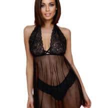 Комплект Amor El Elche эротическое платье и трусики S/M, черный. Нет в наличии Комплект Amor El Elche эротическое платье и трусики S/M, черный