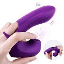 Вибронасадка на палец с вакуумным стимулятором Erocome Pictor, фиолетовая. Нет в наличии Вибронасадка на палец с вакуумным стимулятором Erocome Pictor, фиолетовая