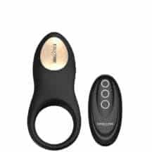 Виброкольцо Erocome Sagitta с пультом ДУ, черное Виброкольцо Erocome Sagitta с пультом ДУ, черное