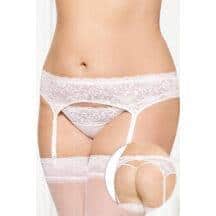 Трусы и пояс для чулок белые-XXL. Нет в наличии Трусы и пояс для чулок белые-XXL