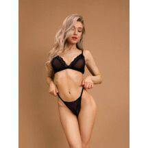Комплект Le Frivole Muse бюстгальтер и трусики XXL-XXXL, чёрный