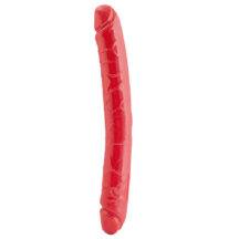 Двусторонний фаллоимитатор Toyfa Black & Red 31 см, красный