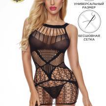 Комплект платье-сетка и стринги Candy Girl Cherish черные, OS. Нет в наличии Комплект платье-сетка и стринги Candy Girl Cherish черные, OS