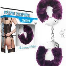 LVTOY 271 - Наручники в меховой оплётке, цвет Фиолетовый