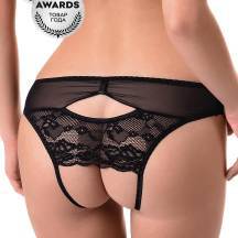 Трусики с доступом Erolanta Dora, черные, 42-44