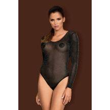 Боди Obsessive B 123 teddy, Чёрный, S/M