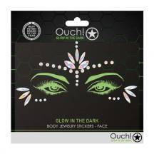 Светящиеся в темноте стразы для лица Shots Ouch!, разноцветные