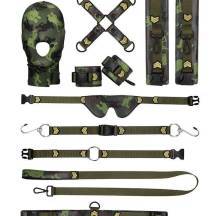 Набор БДСМ Shots Media Ouch! Army Bondage Kit 10 предметов, камуфляж