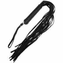 Плетка Подиум с плетеной ручкой, черная. Нет в наличии Плетка Подиум с плетеной ручкой, черная