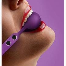 Кляп Silicone Ball Gag, фиолетовый