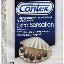 Презервативы Contex №3 Extra Sensation, с крупными точками и ребрами. Нет в наличии Презервативы Contex №3 Extra Sensation, с крупными точками и ребрами