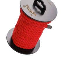 Веревка для шибари Pecado BDSM, на катушке, хлопок, красная, 10 м. Веревка для шибари Pecado BDSM, на катушке, хлопок, красная, 10 м.