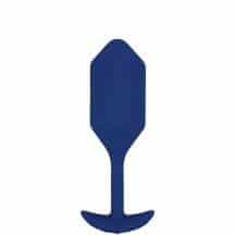 Вибропробка для ношения b-Vibe Vibrating Snug Plug 4, синяя. Нет в наличии Вибропробка для ношения b-Vibe Vibrating Snug Plug 4, синяя