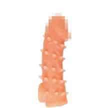 Насадка на член Kokos Cock Sleeve 005 M с подхватом мошонки, телесная Насадка на член Kokos Cock Sleeve 005 M с подхватом мошонки, телесная