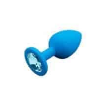 Анальная пробка с голубым кристаллом Пикантные штучки, голубой. Нет в наличии Анальная пробка с голубым кристаллом Пикантные штучки, голубой