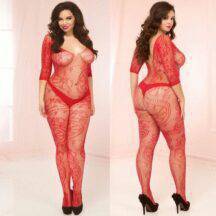 Кэтсьюит с необычный орнаментом, красный OSXL. Нет в наличии Кэтсьюит с необычный орнаментом, красный OSXL