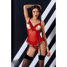 Корсеты Passion Lingerie Cherry corset, Красный, XXL/3XL