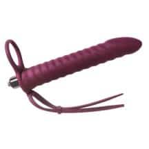 Вибронасадка для двойного проникновения Lola Games Pure Passion Rori, бордовая Вибронасадка для двойного проникновения Lola Games Pure Passion Rori, бордовая