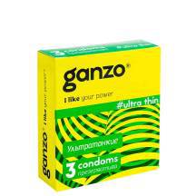 Презервативы ультратонкие Ganzo Ultra Thin, 3 шт