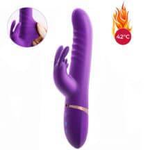 Фрикционно-ротационный вибратор-кролик с нагревом Erocome Canisminor, фиолетовый. Нет в наличии Фрикционно-ротационный вибратор-кролик с нагревом Erocome Canisminor, фиолетовый